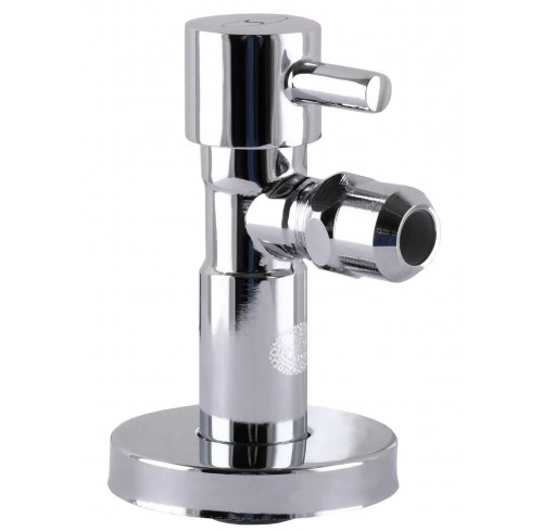 Кран кутовий шаровий 1/2"*3/8" Solomon з цангою laser 7076