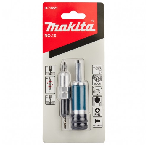 Набір свердло Quad drivers No.10 (M6), біта PH2 Makita(D-73221)