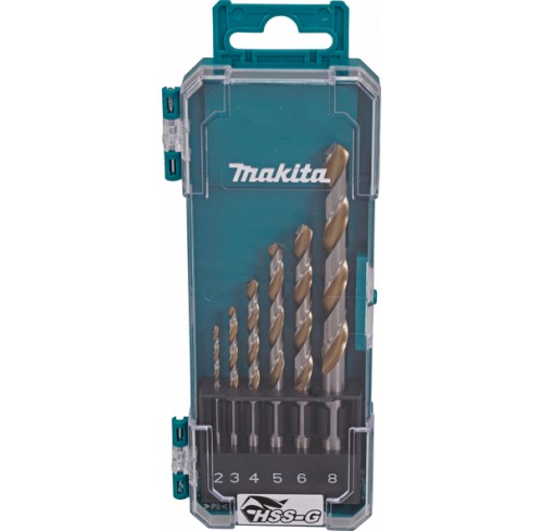 Набір свердл по металу HSS-G по металу 6шт 2-8мм MAKITA (D-77241)