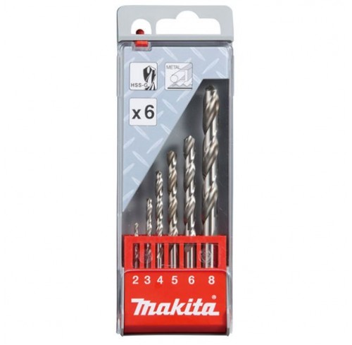 Набір свердл по металу HSS-G Makita 6 шт (D-57196)